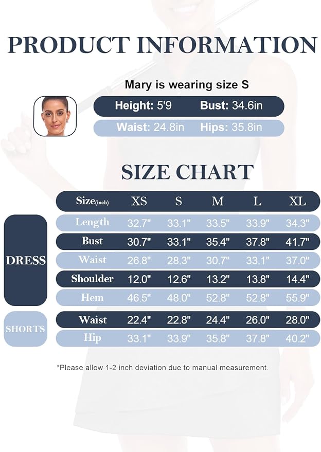 Viracy Tennis Dress for Women Sleeveless Golf Dresses with Shorts and Pockets Ruffle Zip Up Stand Collar Golf Outfits