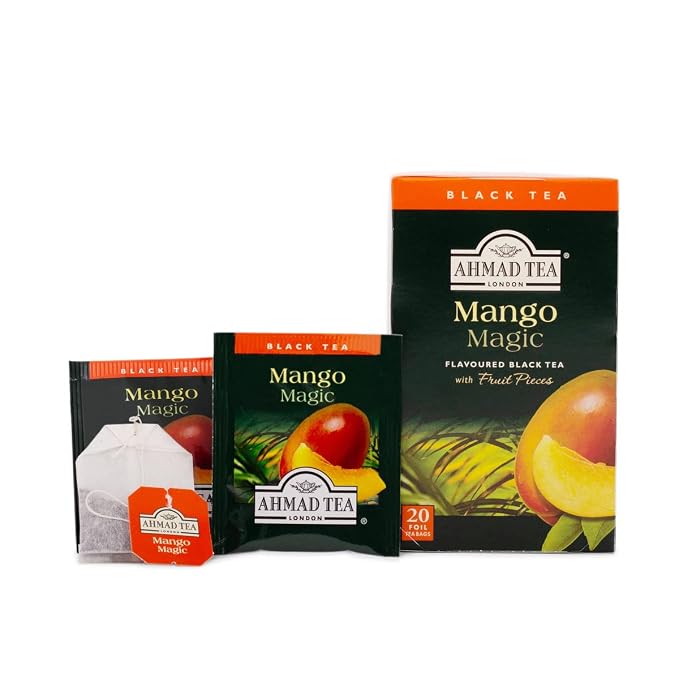 Ahmad Teas - Mango Black Tea 1.4oz - 20 Tea Bags (Pack of 2)
