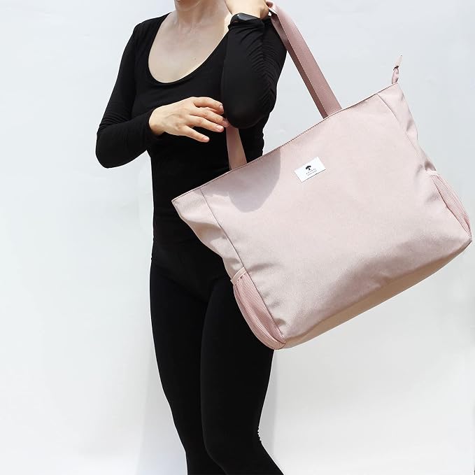 ESVAN LARGE BEACH BAG Water Resistant Lightweight 20 inch Women Oversize Tote Bag for Gym Beach Travel Pool Yoga Nurse