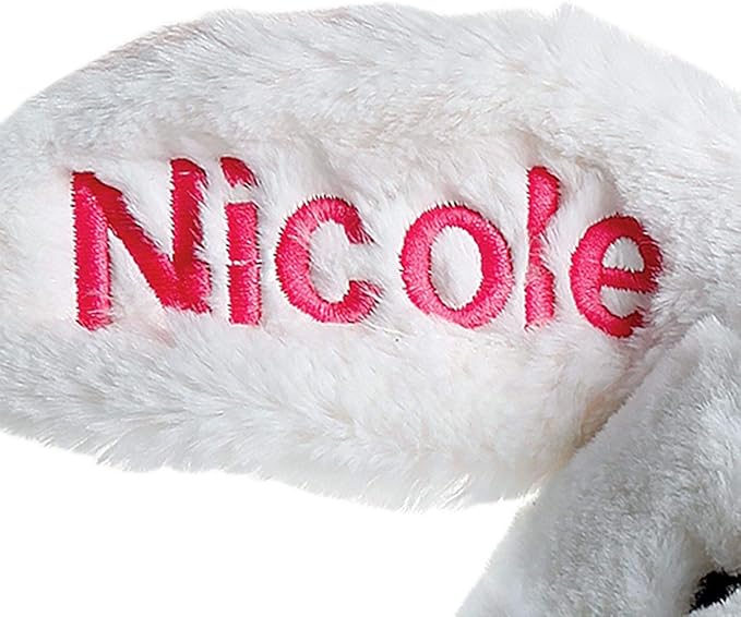 Lillian Vernon My First Easter Bunny Plush Pink Toy - Stuffed Animal with Customizable Embroidered Name for Boys & Girls, Personalized Kids & Toddler Gifts, 16 Inches Tall