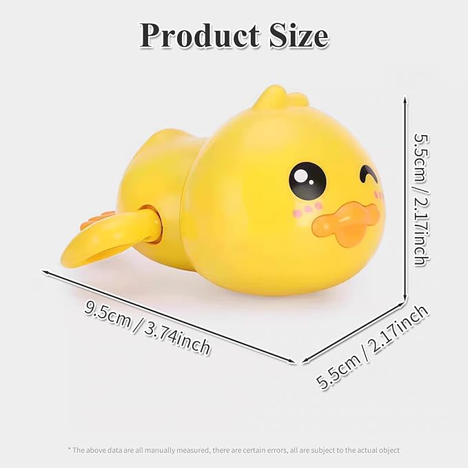 Baby Bath Toys, Wind up Swimming Duck Toys for Toddlers, Floating Water Bathtub Shower Toys, Bathroom Pool Play Sets Fun Bathtime Gift for Kids Infants Boys Girls (3 Pack)
