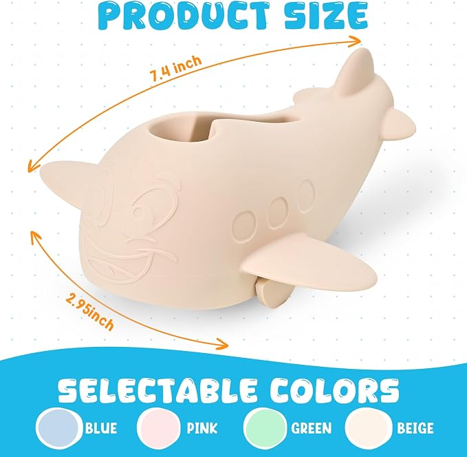 Bath Spout Cover, Baby Bathtub Faucet Cover, Universal Silicone Safety Guard with Anti-Slip Strap, Whale Design for Kids/Toddlers, Prevents Bumps & Scalds (Beige)