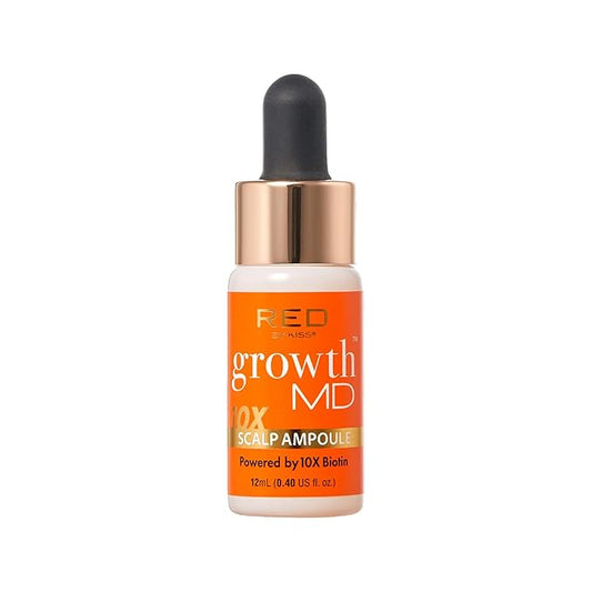 RED by Kiss Hair Growth Scalp Ampoule Growth MD Scalp Strengthening 10X Biotin and Rosemary Oil Infused, Made with 100% Natural Ingredients, USDA Certified Organic Oils, Non-GMO