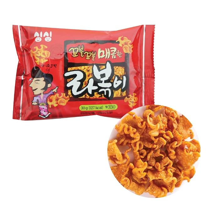 Rabokki Spicy Tteokbokki Flavor Korean Ramen Snack 30g x 3 bags, Stir-fried Rice Cake with Noodle Ramyeon Snack Topokki Flavor 라볶이