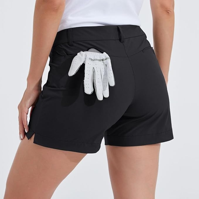 Willit Women's 4.5" Golf Shorts Quick Dry Outdoor Causal Shorts with Pockets Water Resistant