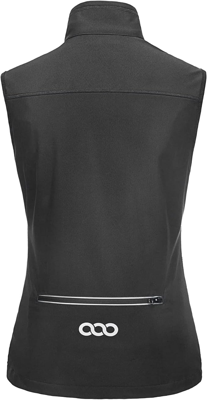 33,000ft Women's Lightweight Running Vest Outerwear with Pockets, Windproof Sleeveless Jacket for Golf Hiking Travel