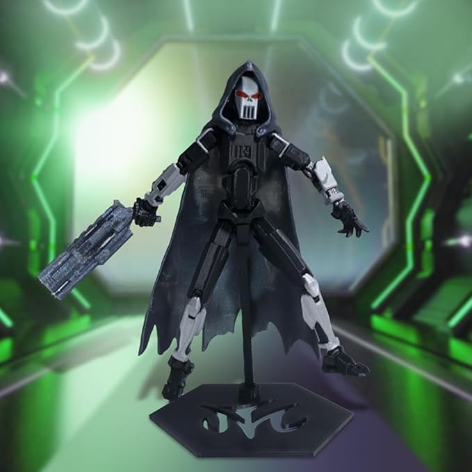T13 Action Figure,3D Printed Titans Figure Multi-Jointed Movable ，Titan 13 Nova 13, Best Birthday Festival Gift (Death White)