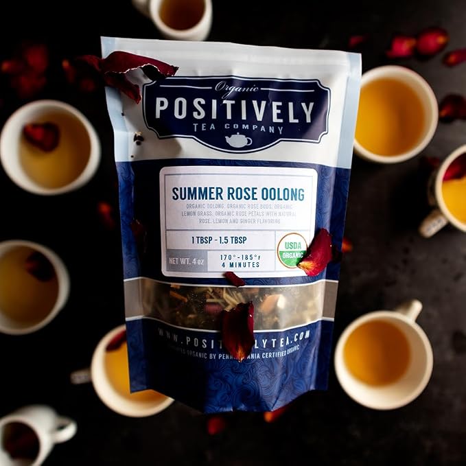 Organic Positively Tea Company, Oolong Tea Sampler, Loose Leaf, 4 Ounce, 3 Pack