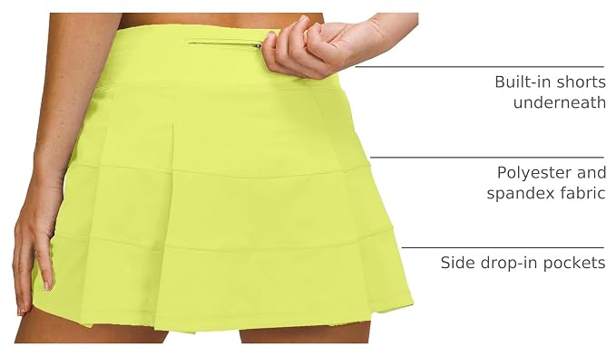 Athletic Tennis Golf Skorts Skirts for Women with Pocket Workout Running Sports Pleated Skirts Casual