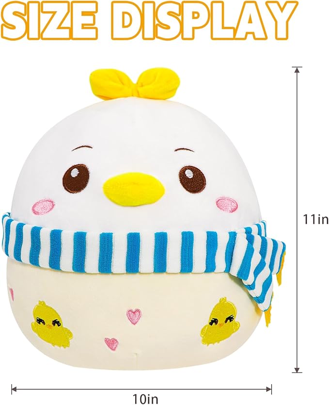 Easter Plush Toys, Stuffed Animal Plush Pillow, Easter Chicken Plushies Toys for Adults and Kids, Christmas Birthday Party Home Decor