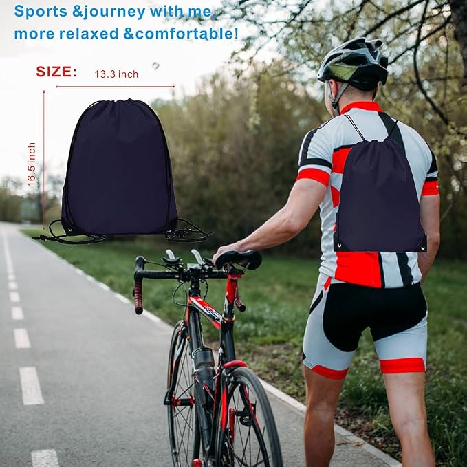 Drawstring Backpack Bulk 40Pcs Draw String Backpack Bags DIY Gym Sports Traveling Yoga Cinch Bag Sackpack Drawstring (multi color)