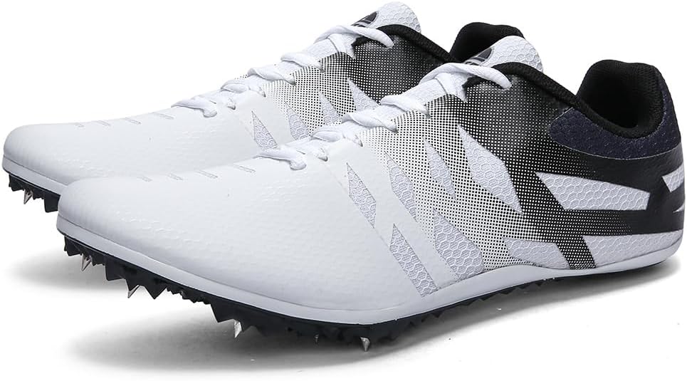 Men Women Kids Track and Field Shoes Professional 8 Spikes Running Racing Sneakers Breathable Lightweight Sprinting Shoes
