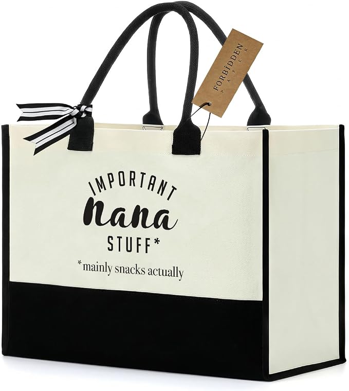 FORBIDDEN PAPER Gifts Tote Bag Important Stuff Tote Gift Gifts Birthday for Shopping Bag Grocery Bag Utility Tote