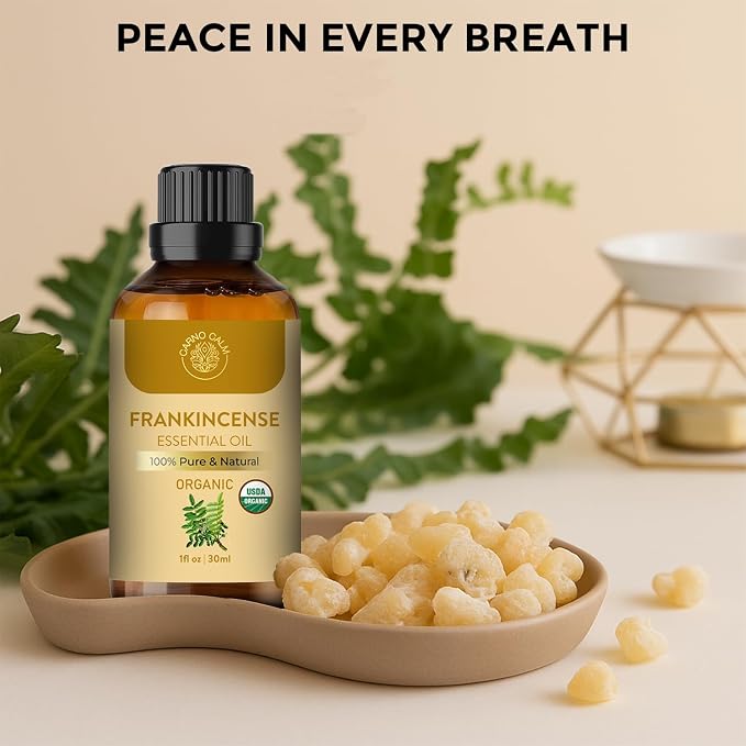 Frankincense Essential Oil | USDA Certified Organic Frankincense Oil | for Skin and Hair | Ideal for Men and Women Both | 30ML