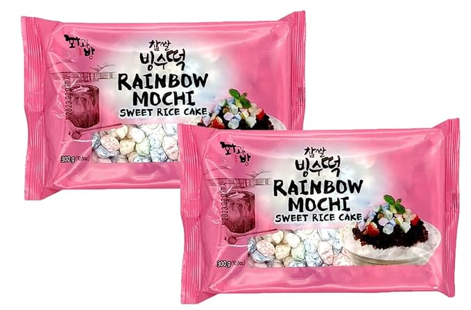 Rainbow Sweet Rice Cakes Mochi 300g (Pack of 2)