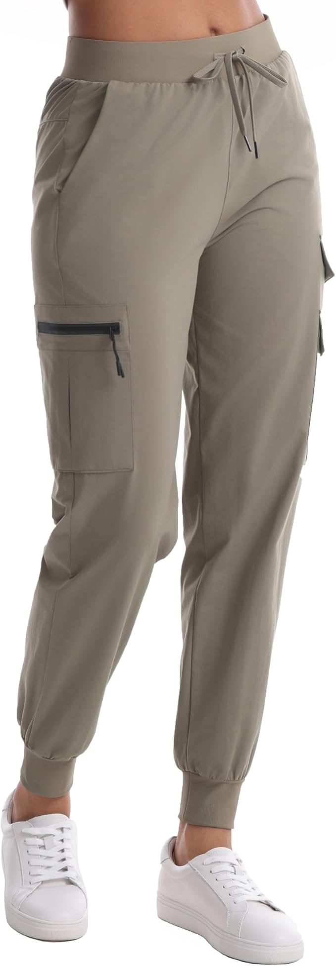 Rrosseyz Women's Hiking Pants with Pockets - Lightweight Water Resistant Joggers Cargo Pants for Casual Travel Golf Outdoor