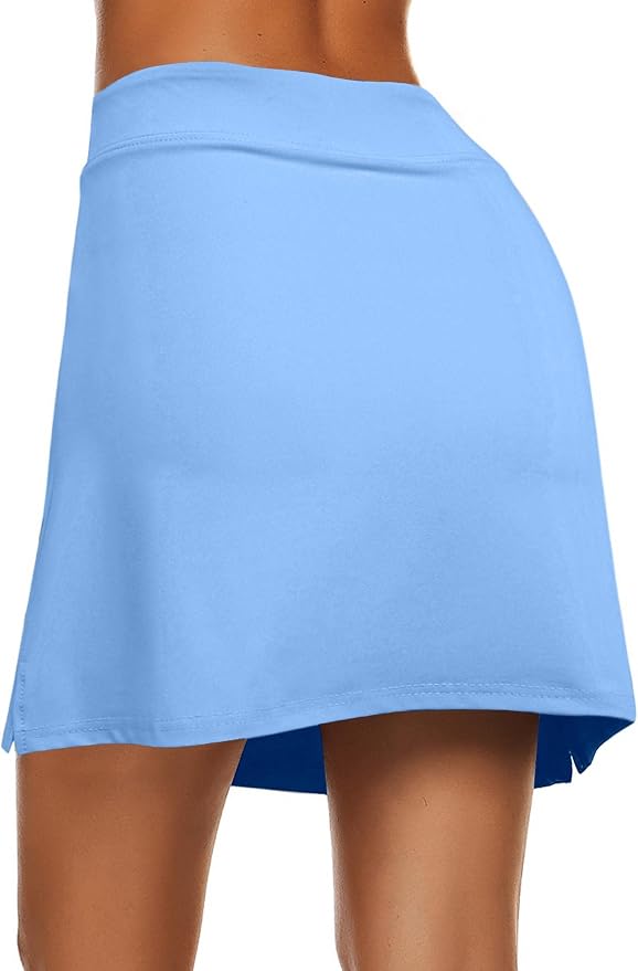 Ekouaer Women's Active Performance Skort Lightweight Skirt for Golf Tennis | Built-in Shorts, A Line, High Waisted, Tummy Control, Pickleball, Running, Workout, Sports, Skorts for Woman