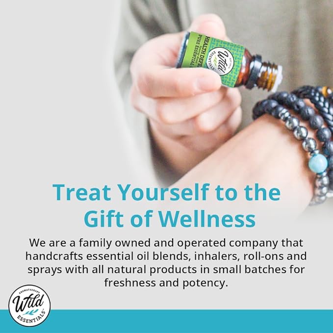 Wild Essentials Palo Santo 2 Pack of Essential Oil - 10ml, Premium Grade, 100% Pure, Made and Bottled in The USA, Cleansing, Purifying, Relaxing, Smudge Oil