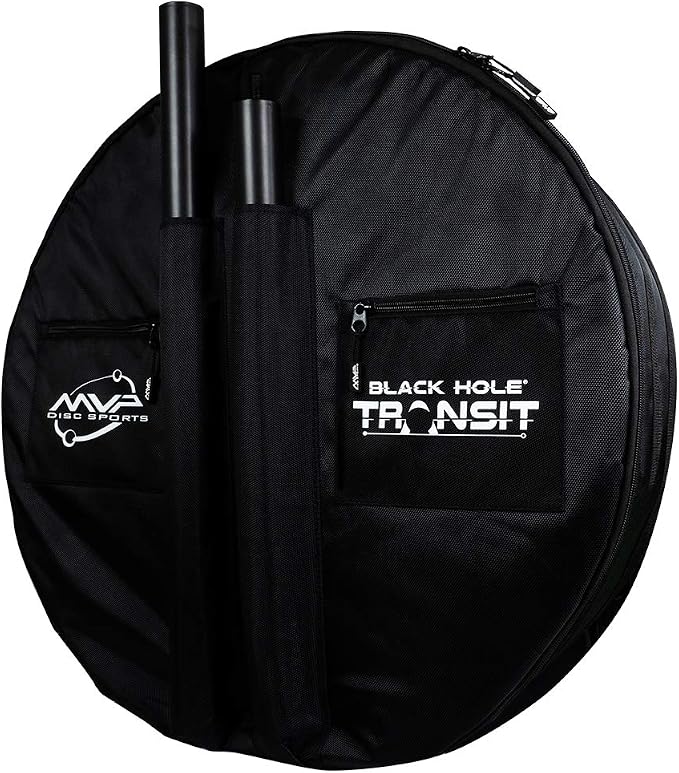 MVP Disc Sports Black Hole Lite 24-Chain Disc Golf Basket with Transit Bag