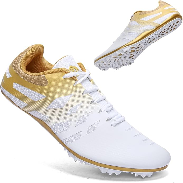 Men Women Kids Track and Field Shoes Professional 8 Spikes Running Racing Sneakers Breathable Lightweight Sprinting Shoes