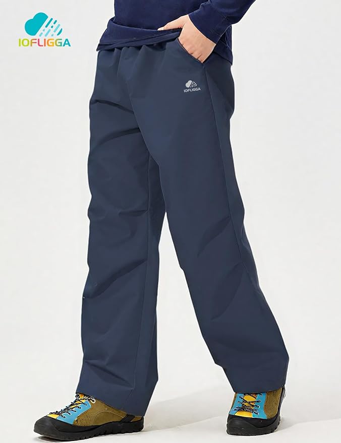 Kids Cargo Pants Waterproof Boys Hiking Outdoor Camping Pants Quick Dry UPF 50+ Toddler Youth Uniform Pants