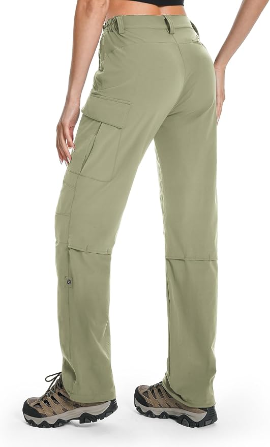 Moosehill Women's Hiking Pants Lightweight Quick Dry Water Resistant Cargo Travel Work Summer Pants for All Seasons