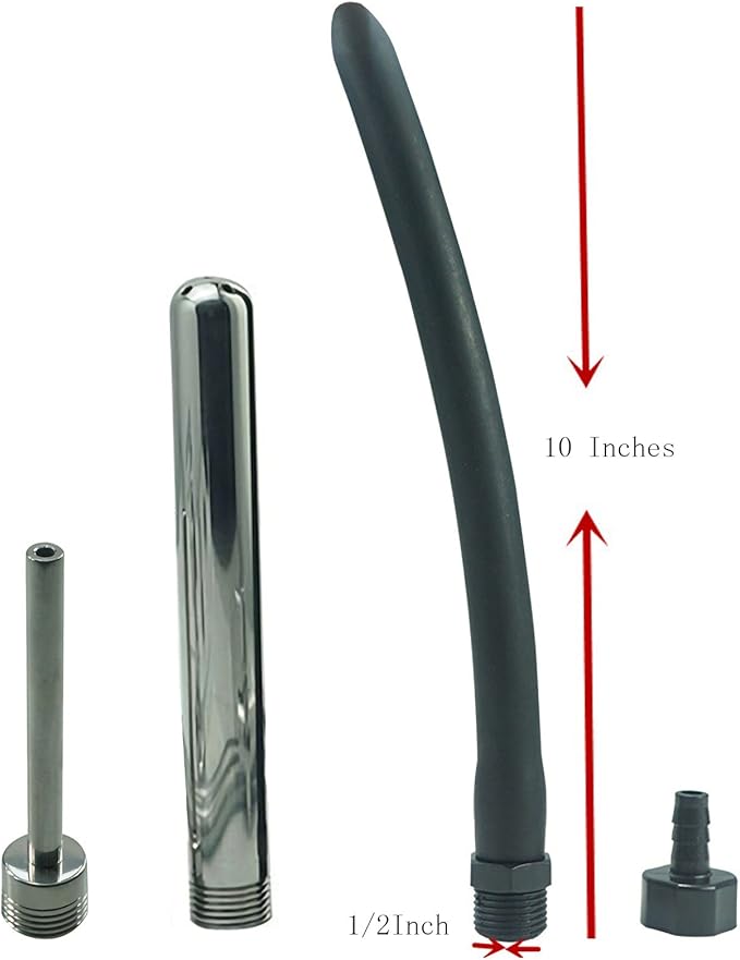 Shower Enema System with 79 Inch Hose, 3-Way Diverter, Shower Douche for Men and Women Portable Cleaner, Enema Nozzle Kit Cleaner Attachment