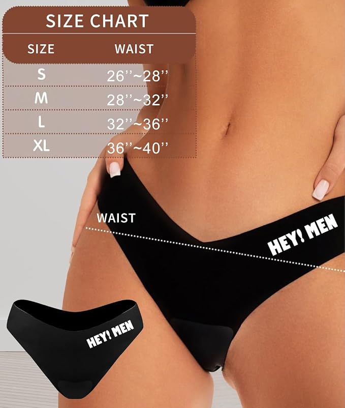 Women's Seamless Thongs - No Show Underwear with Panty Liner, Soft Breathable G-String for Daily Wear(N750JD+R1356-Black-XL