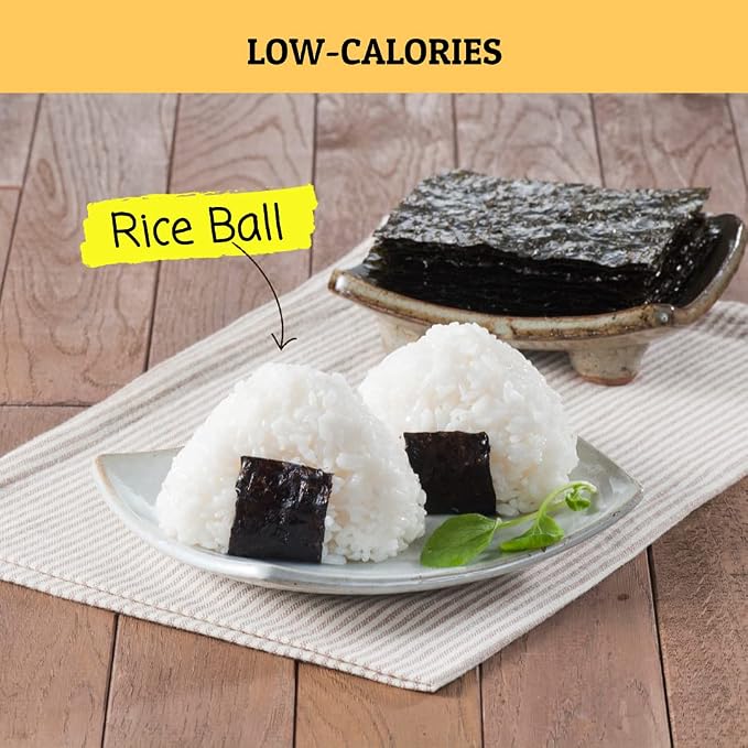 CHOI's 1(Daechun) Roasted Seaweed, GIM, Sushi Nori(100 Half Sheets)/ Resealable, Gold Grade/Product of Korea/Kimbap, Gimbap, Keto, Gluten Free, Full of Fiber, Vitamin, Mineral, High protein