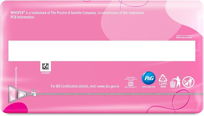 Whisper Ultra Soft Sanitary Pads - 30 Pieces (XL Plus)