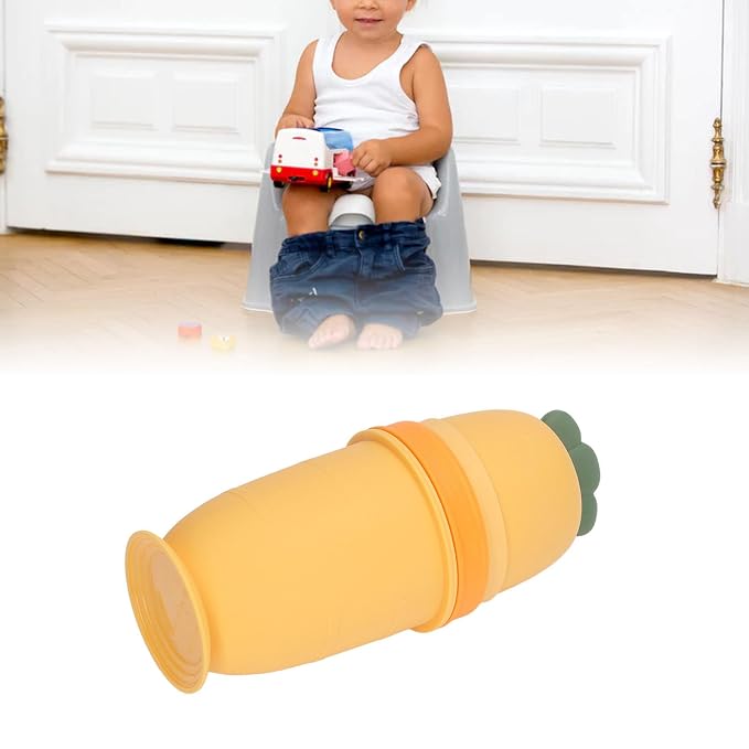 VBESTLIFE Portable Child Urinal Emergency Toilet, Kids Portable Potty Bottle Pee Training Emergency Urinal Toilet for Car Travel Camping Kid Potty Pee Training (Yellow)