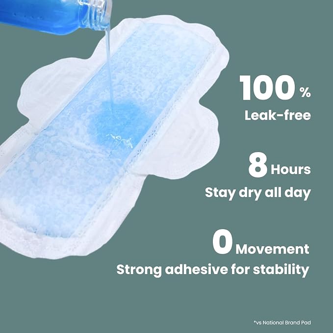 uNeat Ultra Thin Pads with Wings, Sanitary Napkins for Women and Teen, Regular Absorbency, Unscented, Eliminates Odor (Regular, Size 2, 120 Count)