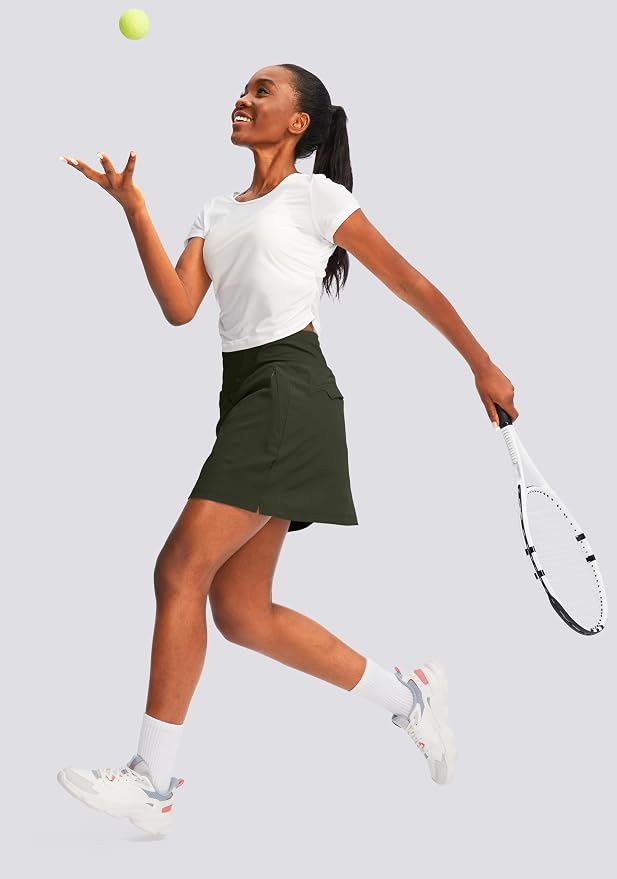 G Gradual Golf Skorts Skirts for Women with 5 Pockets Women's High Waisted Lightweight Athletic Skirt for Tennis Running