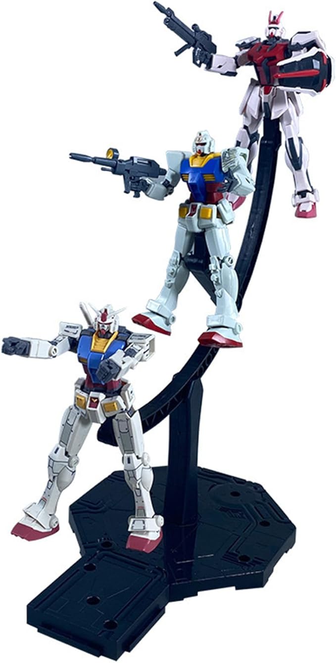 Action Figure Display Stand,Adjustable 3-Tier Support Arms, Suitable For Displaying Gundam Model Characters And Action Characters (HG)