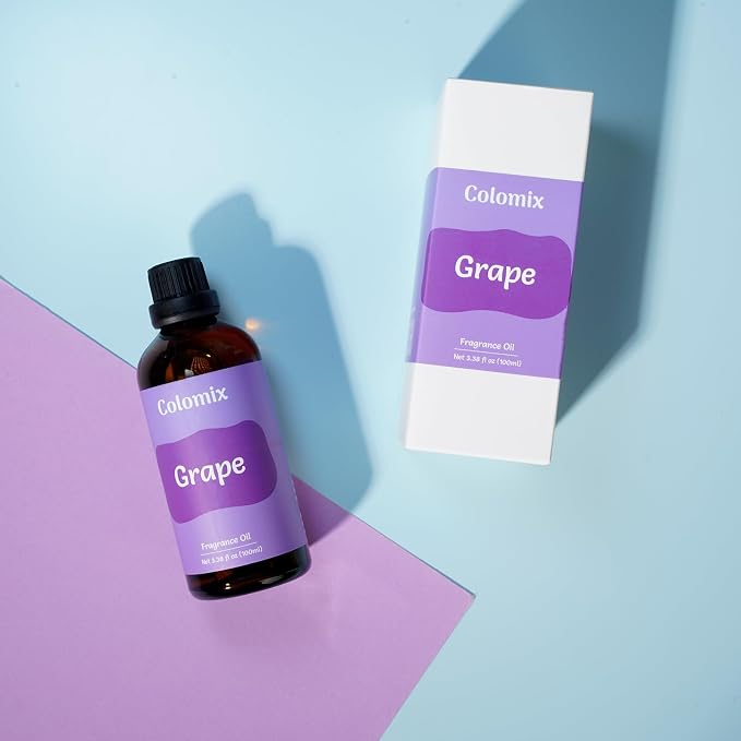 100ml Grape Fragrance Oil, Premium Essential Oils for Diffusers for Home - Candle Scents for Candle Making, Soap Making Supplies and More DIY Projects, Gift Scented Oils