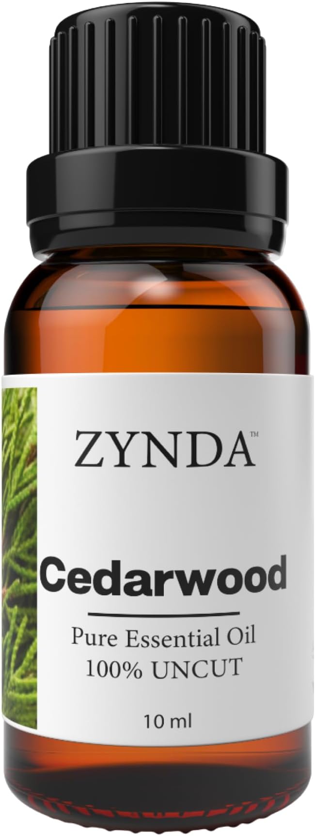 Cedarwood Essential Oil Pure and Natural – Premium Organic 100% Uncut Cedar Essential Oil Extract for Aromatherapy, Diffuser, Massage, Relaxation, and Skin Care – 10ml Amber Glass Bottle