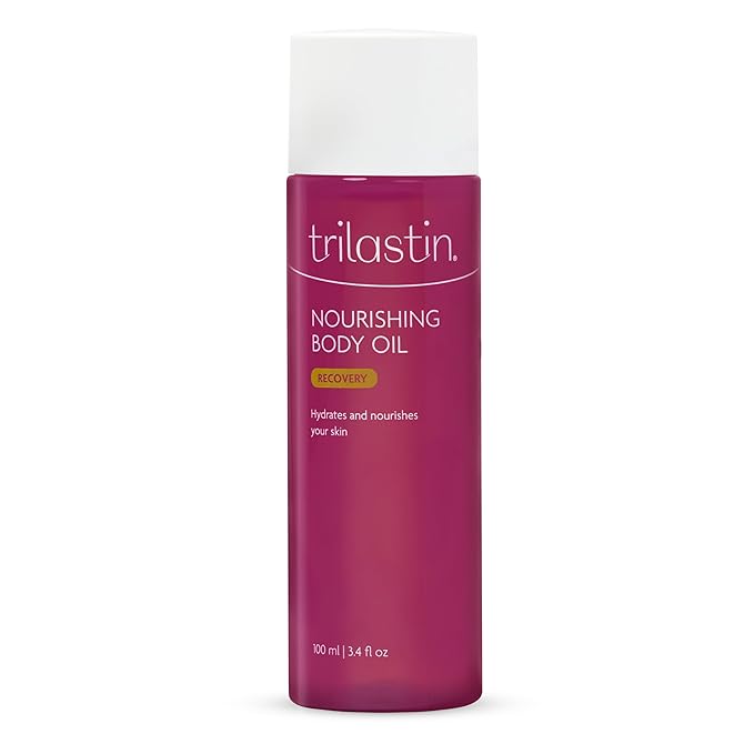 TriLASTIN Body Oil (3.4oz) | Vitamin-Infused Stretch Mark Oil | Body Serum for Scars, Stretch Marks, and Moisturizing | Paraben-Free and Hypoallergenic