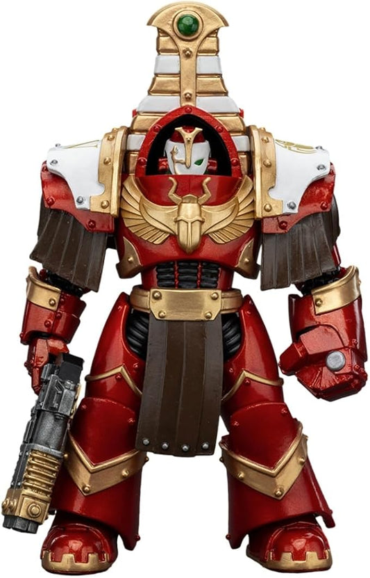 JOYTOY Warhammer 40K Thousand sons 5.35in Sekhmet Terminator Cabal Sekhmet Volkite Charger and Power Fist 1:18 Scale Action Figure Mecha Joy Toy Collection Model