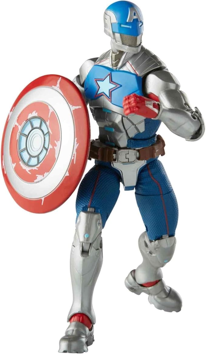 Marvel Hasbro Legends Series 6-inch Collectible Civil Warrior Action Figure Toy for Age 4 and Up with Shield Accessory , White
