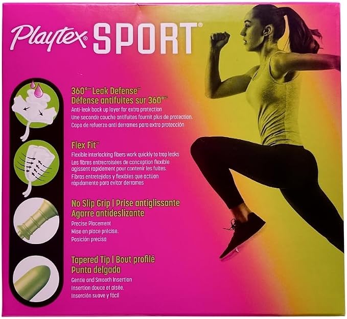 Playtex Plastic Tampons Sport Fresh Balance Multi-Pack Regular/Super Lightly Scented - 16 Count (Pack of 2)