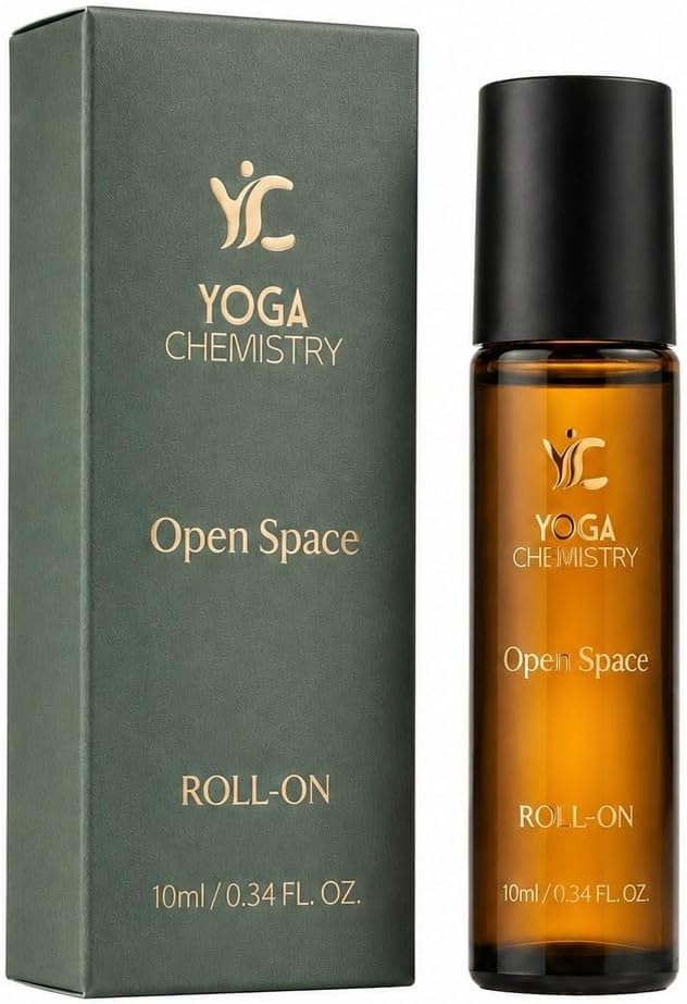 Open Space Pure Essential Oils Roll On | Openness & Release Mood Ritual | Pre-Diluted Aromatherapy Pulse Point Roll On | Rosemary, Eucalyptus & Peppermint Blend | 10 ml / 0.34 fl oz
