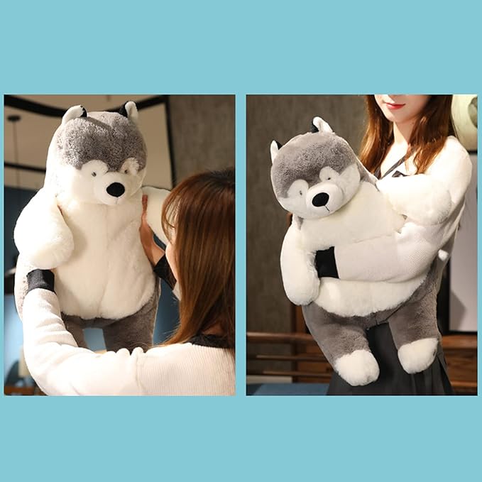 Husky Weighted Stuffed Animals, 21.5" 5.2 lbs Weighted Husky Dog Plush Toy Large Weighted Plush Animal Pillow Gifts for Boys and Girls