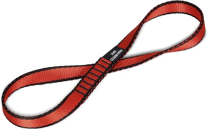 18MM Nylon Climbing Sling Runner 23KN CE2008/EN566 Strong Webbing Straps for Rock Climbing,Mountaineering, Rappelling, Swing, Yoga Hammock etc