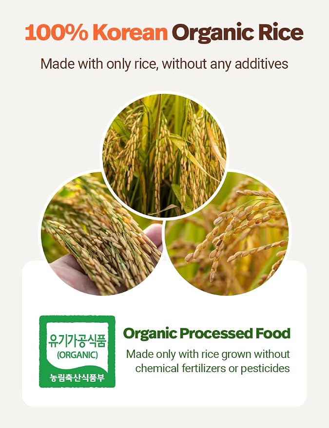 Korean 100% Pure Organic Rice Flour 350g/12.3oz - 유기농 쌀가루 Baking, Cake, Rice Gruel