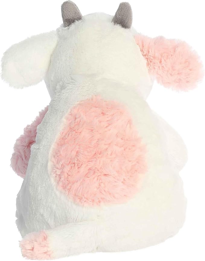 Aurora® Cuddly Huggle Pals Serene Strawberry Cow™ Stuffed Animal - Weighted Comfort - Endless Snuggles - Pink 12.5 Inches