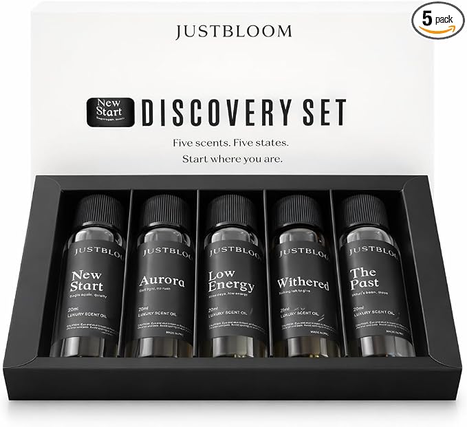 Hotel Oil Diffuser Essential Oils Set: 5-Pack Aromatherapy Oil Gift Set for Home Diffusers, Relaxing Fragrance Collection for Sleep, Office & All Seasons (Five Scent, Fiver Stas)