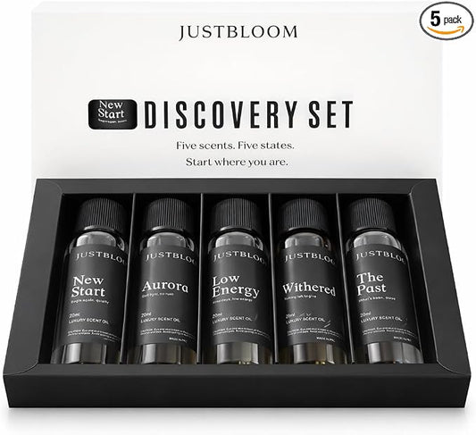 Hotel Oil Diffuser Essential Oils Set: 5-Pack Aromatherapy Oil Gift Set for Home Diffusers, Relaxing Fragrance Collection for Sleep, Office & All Seasons (Five Scent, Fiver Stas)