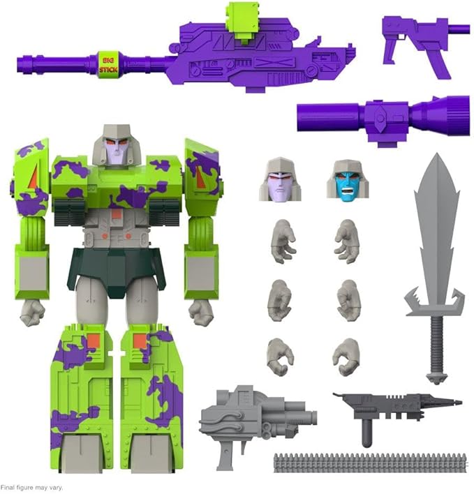 Super7 ULTIMATES! Transformers Megatron (G2 Comic) - 7" Transformers Action Figure with Accessories Classic Cartoon Collectibles and Retro Toys
