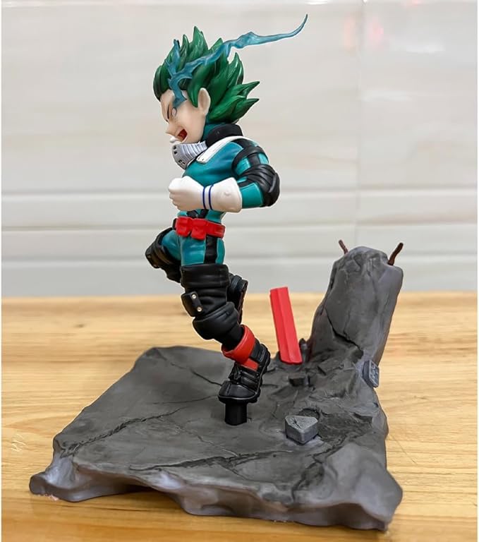MHA Figures Midoriya Izuku Action Figure Battle Pose PVC Model 17cm MHA Collectible Statues Midoriya Izuku Figurine Desktop Ornaments