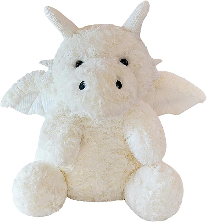 Little Flying Dragon - Cute Stuffed Animal Plush Toy - Adorable Soft Dragons Toy Plushies and Gifts - Perfect Present for Kids (White,16.53in/42cm)